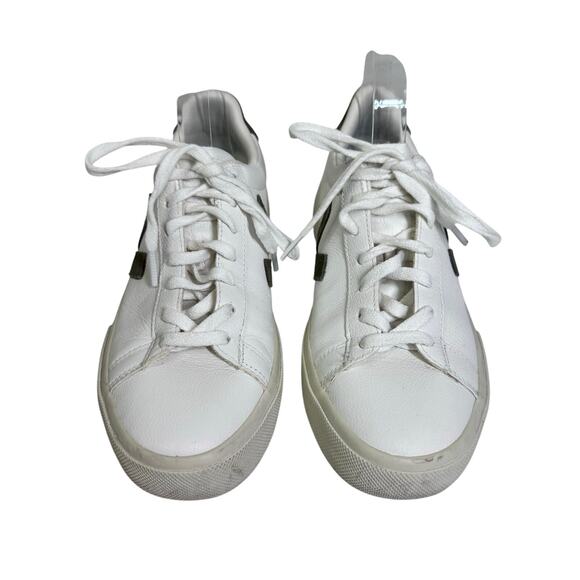 VEJA Sneaker Tennis Shoes 8 Esplar All Leather Lace Up Gray Eco Friendly Sporty - Picture 2 of 9